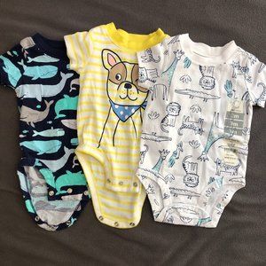 Carter's 3-pack short-sleeve bodysuits